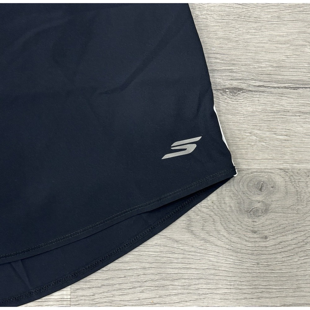 Skechers Women's Performance Black White Piping Liner W/pockets Skort Medium NEW - Picture 2 of 7